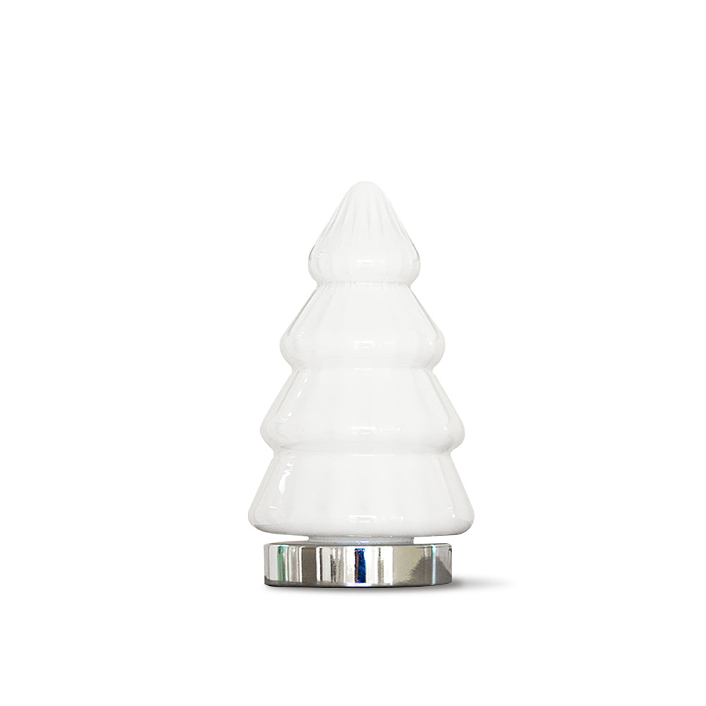 Modern Tree Table Lamp White Glass Chrome Base Design - Product detail 13