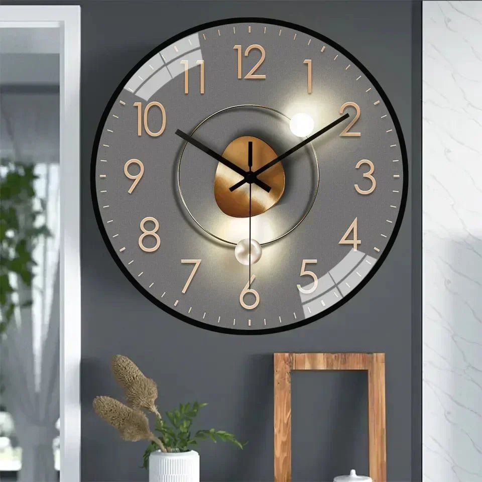 Modern Wall Clock Silent Quartz Movement Minimalist Design - Product detail 4