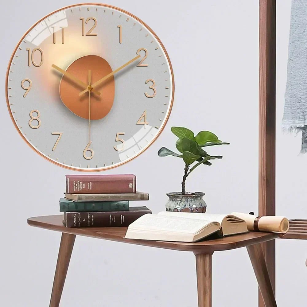 Modern Wall Clock Silent Quartz Movement Minimalist Design - Product detail 6