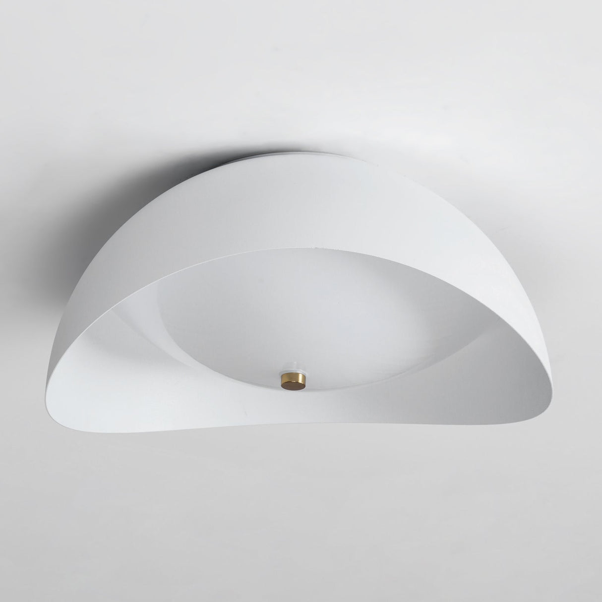 Modern LED Ceiling Light Curved Black Metal Ring Design - Product detail 6