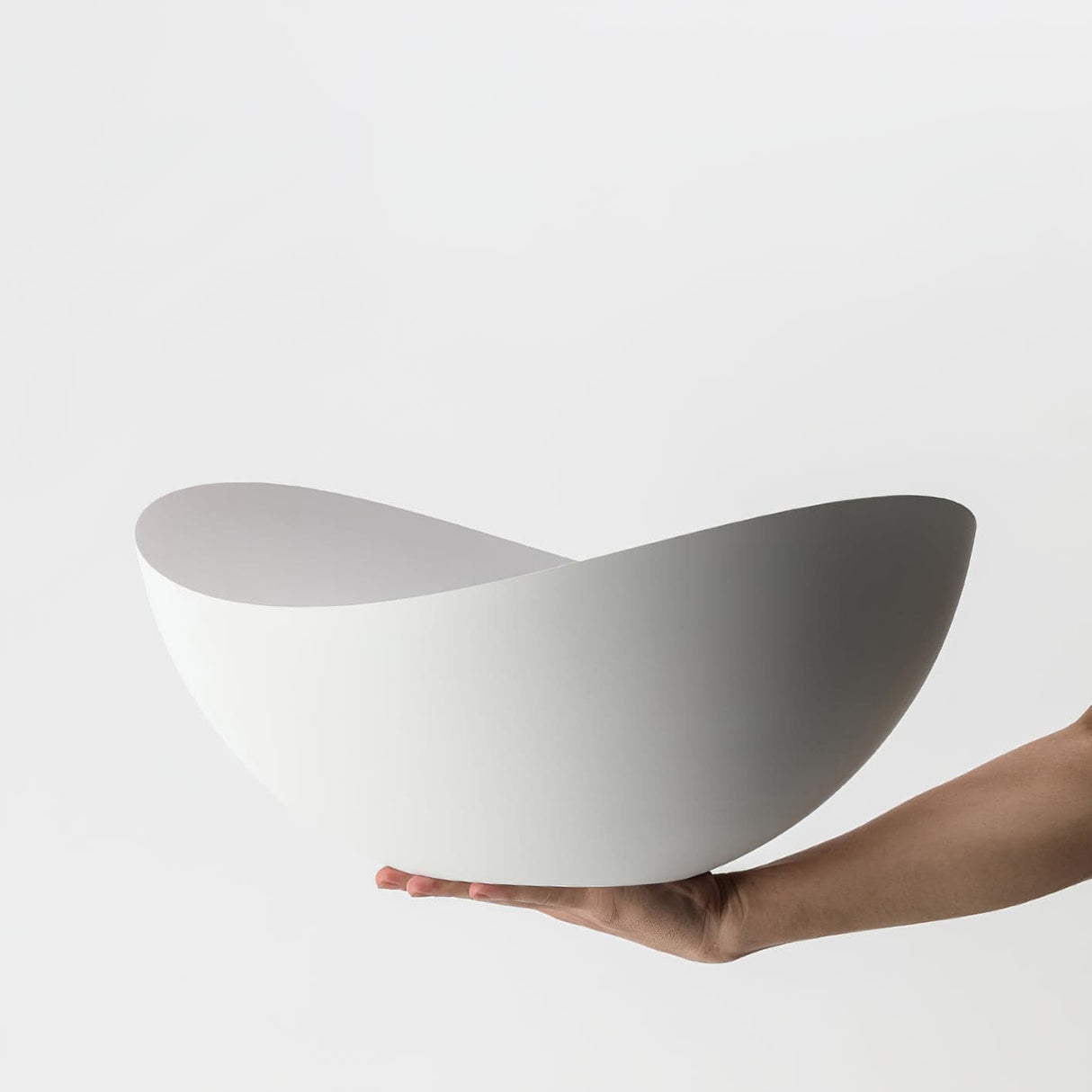 Modern LED Ceiling Light Curved Black Metal Ring Design - Product example