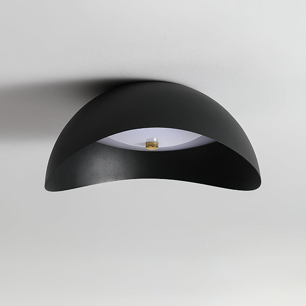 Modern LED Ceiling Light Curved Black Metal Ring Design - Product detail 19