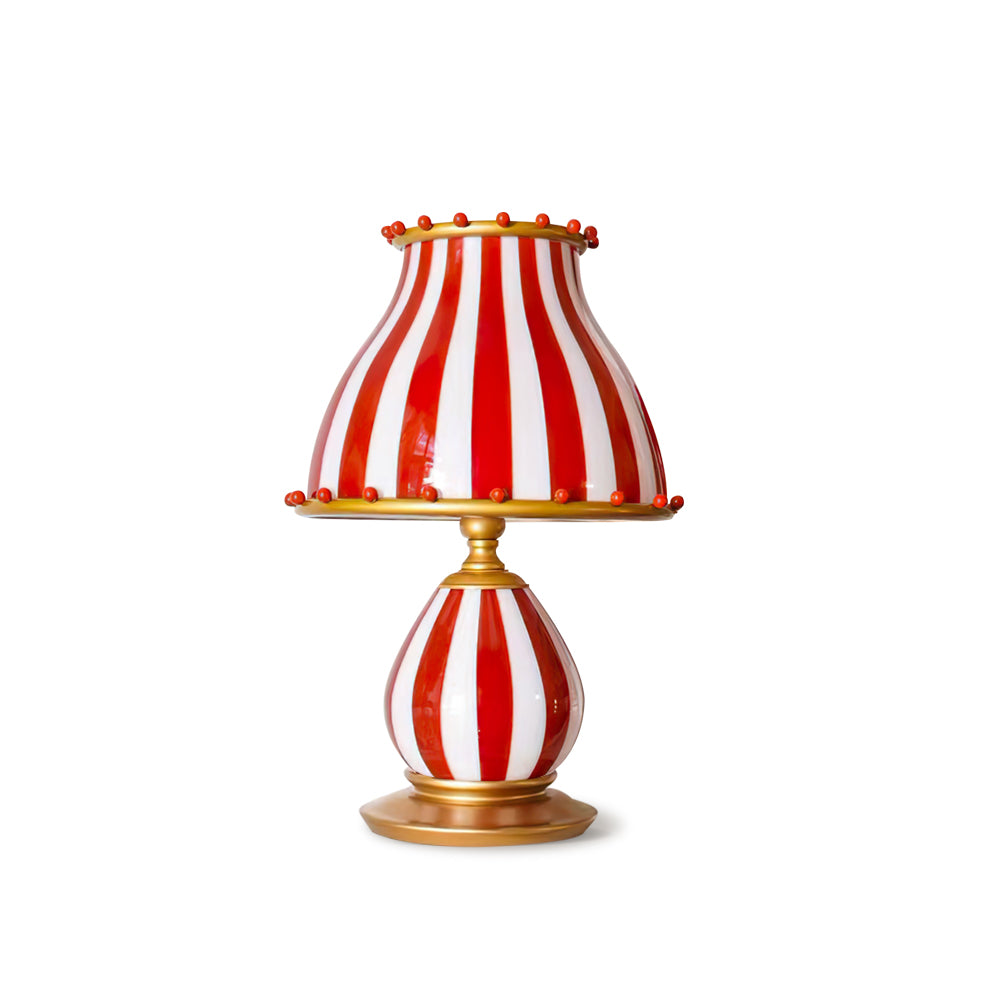 Striped Table Lamp Red White Circus Design - Product detail 42