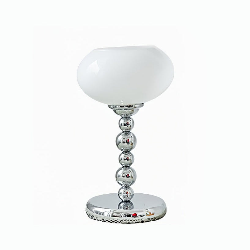 Space Age Table Lamp Orange Glass Globe Chrome Stand - Product detail 15