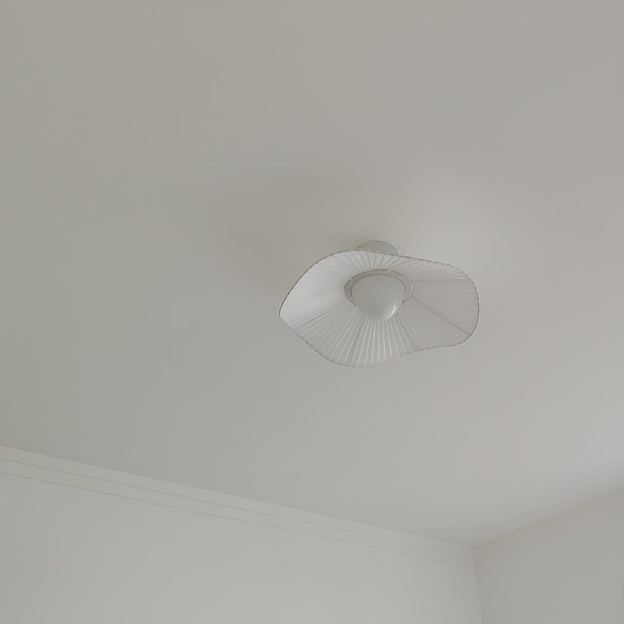 Modern Ceiling Light Pleated Wave Design with Warm Glow - Product detail 8