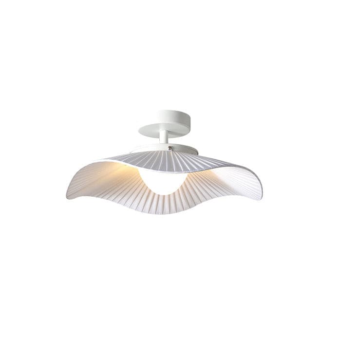 Modern Ceiling Light Pleated Wave Design with Warm Glow - Product detail 9
