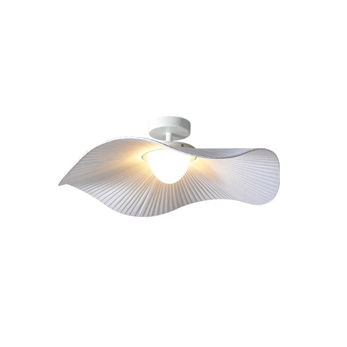 Modern Ceiling Light Pleated Wave Design with Warm Glow - Product detail 10