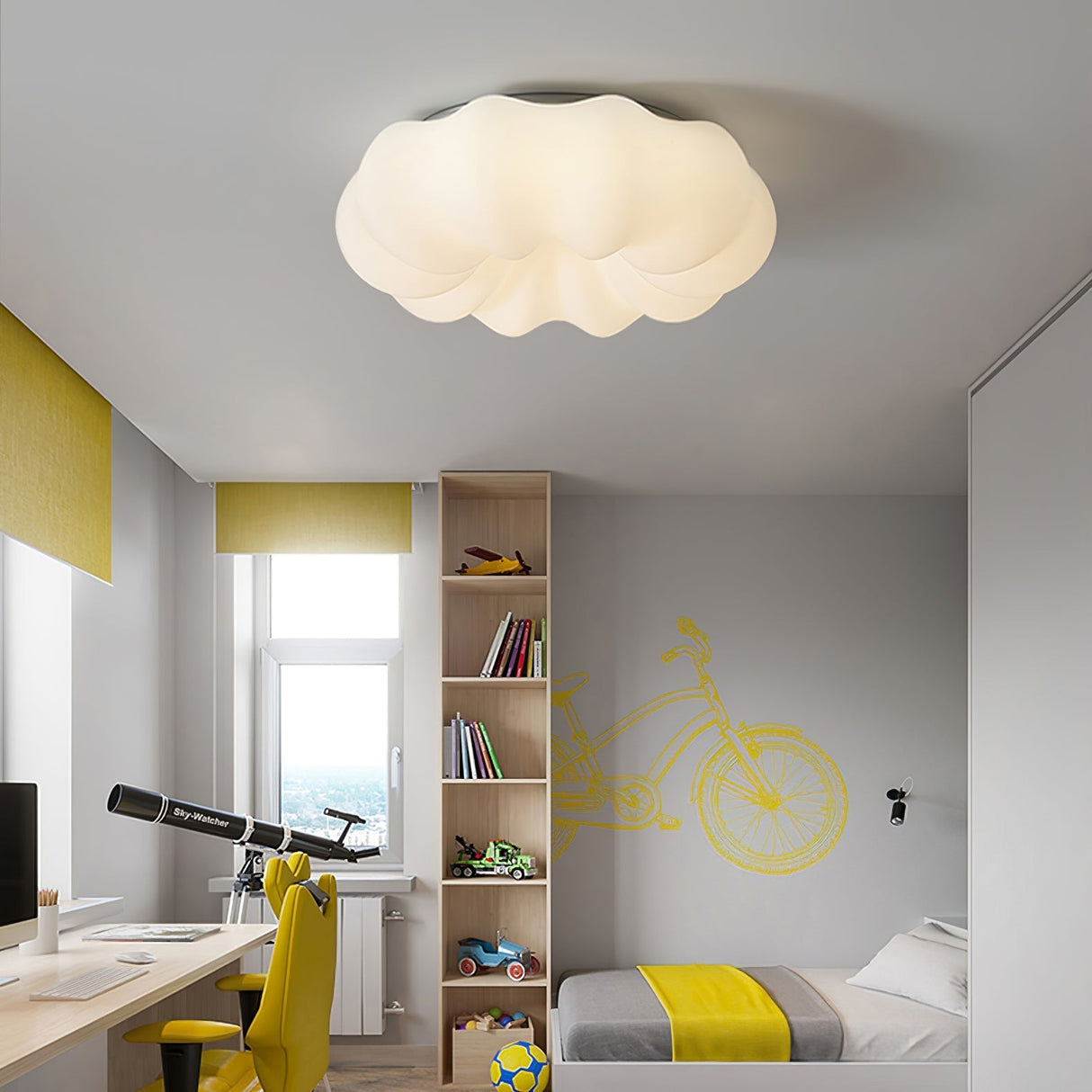 Modern Cloud Ceiling Lamp Japanese Inspired Design - Product example