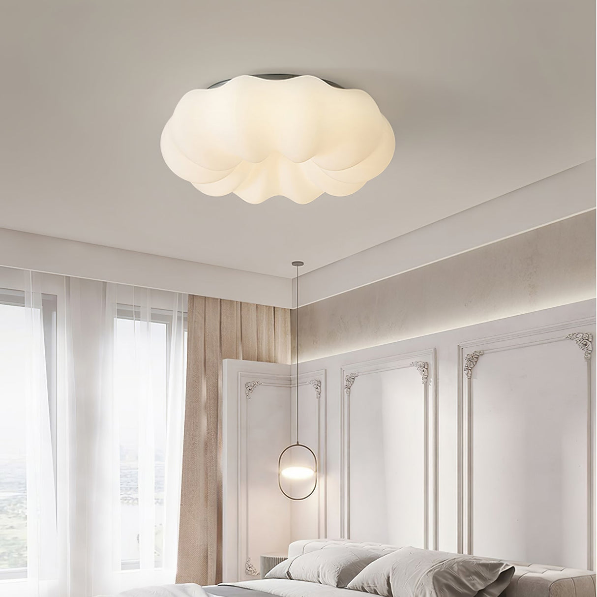 Modern Cloud Ceiling Lamp Japanese Inspired Design - Product detail 4