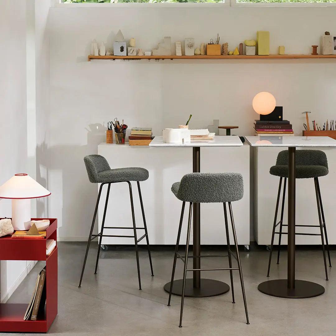 Modern Table Lamp White Metal With Red Trim - Product detail 19