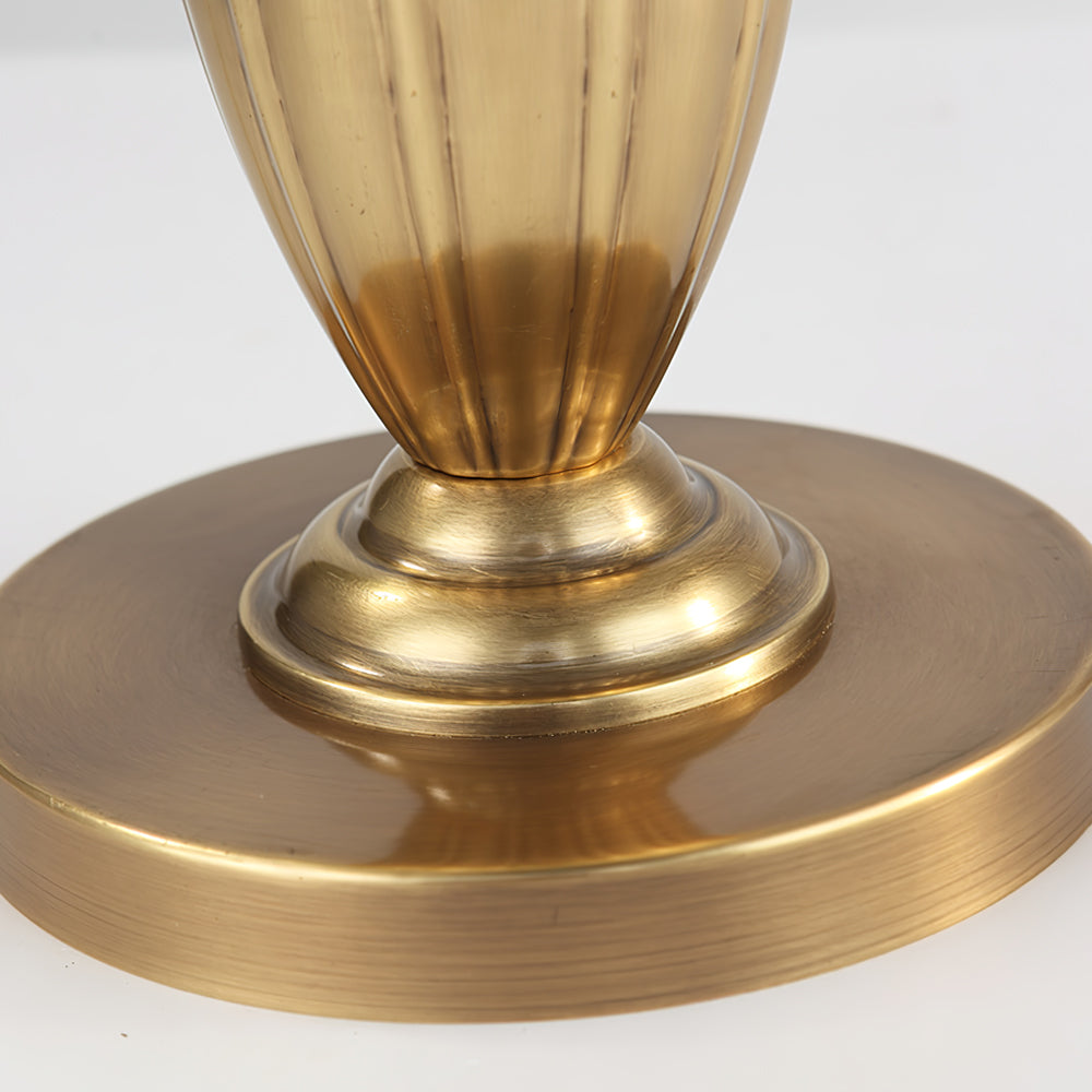 Classic Table Lamp Gold Stem Glass Shade Design - Product detail 12
