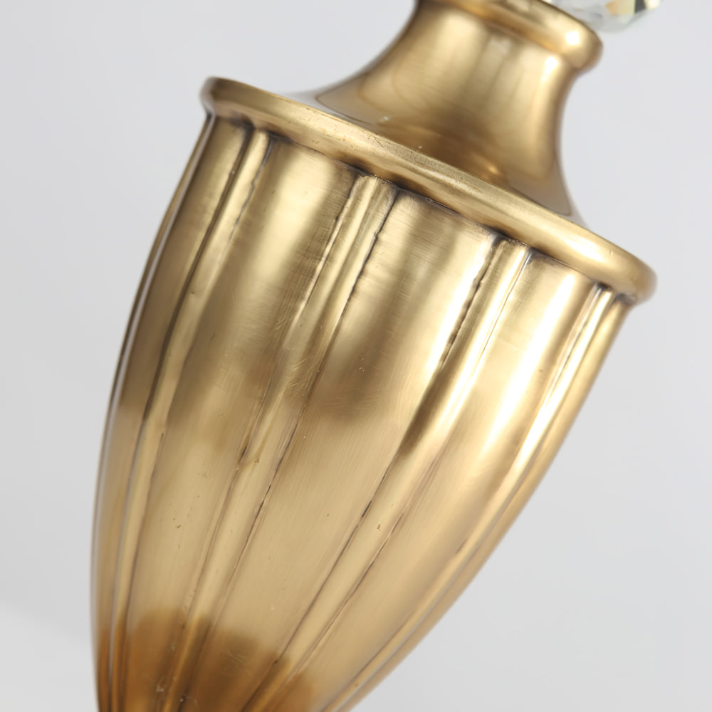 Classic Table Lamp Gold Stem Glass Shade Design - Product detail 14