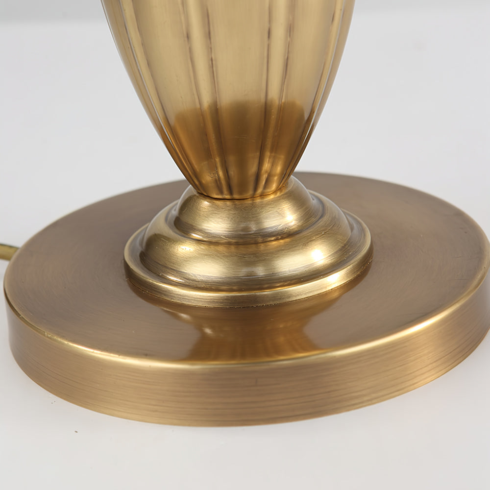 Classic Table Lamp Gold Stem Glass Shade Design - Product detail 9