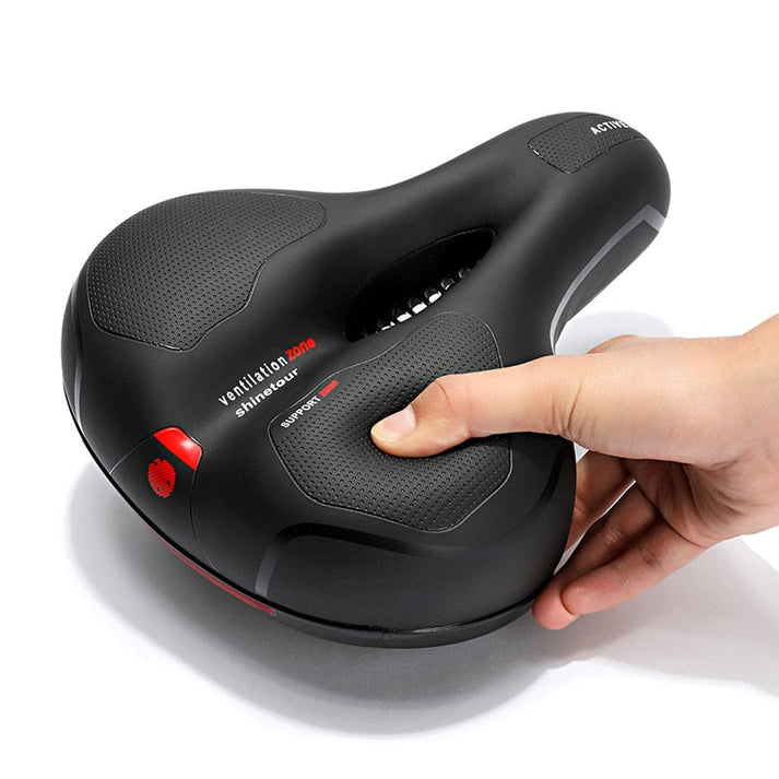 Gel Padded Bicycle Saddle Shock Absorbing Memory Foam Comfort Seat - Detailed view