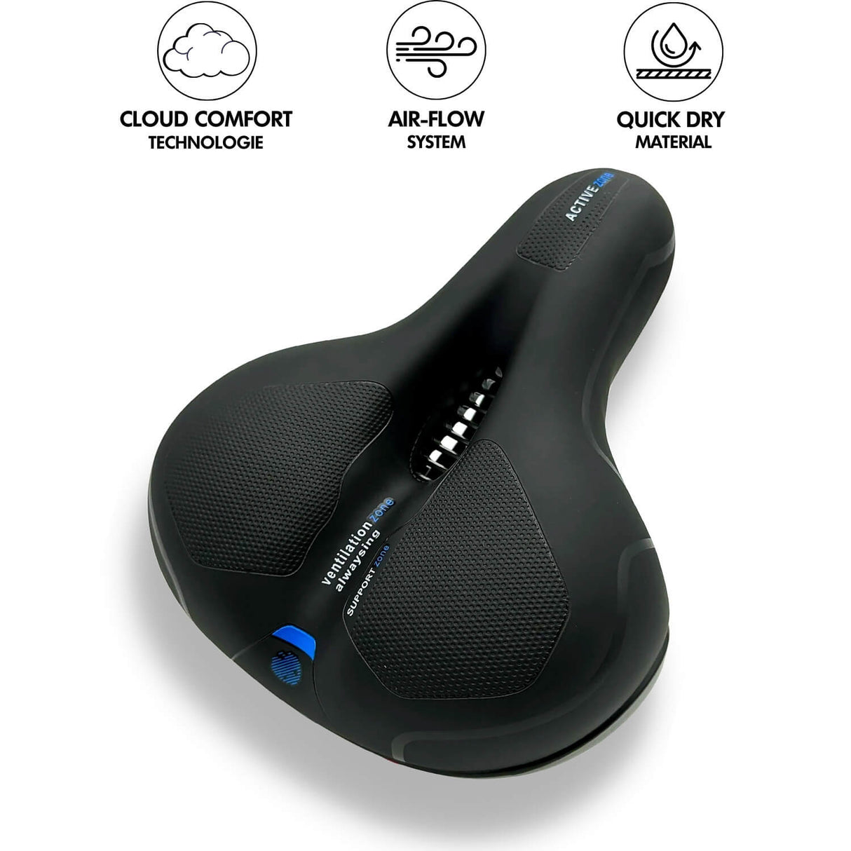 Gel Padded Bicycle Saddle Shock Absorbing Memory Foam Comfort Seat - Product detail 5
