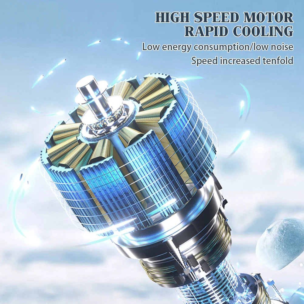 Portable Mini Fan  Digital Display  100 Speed Settings - Product detail 4