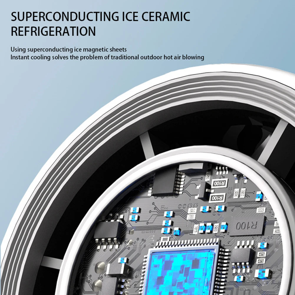 Portable Mini Fan  Digital Display  100 Speed Settings - Product detail 5