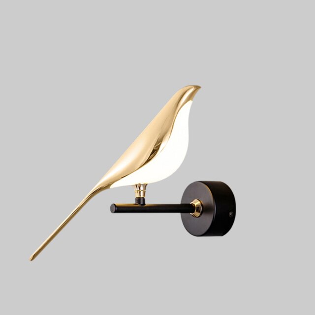Modern Bird Wall Light Gold Metal LED Sconce - Product detail 7