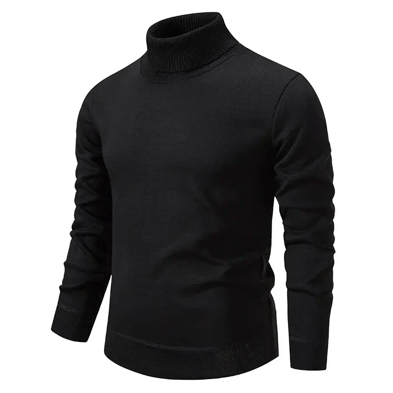 Essential Turtleneck Sweater  Premium Knit Slim Fit Design - Product detail 4