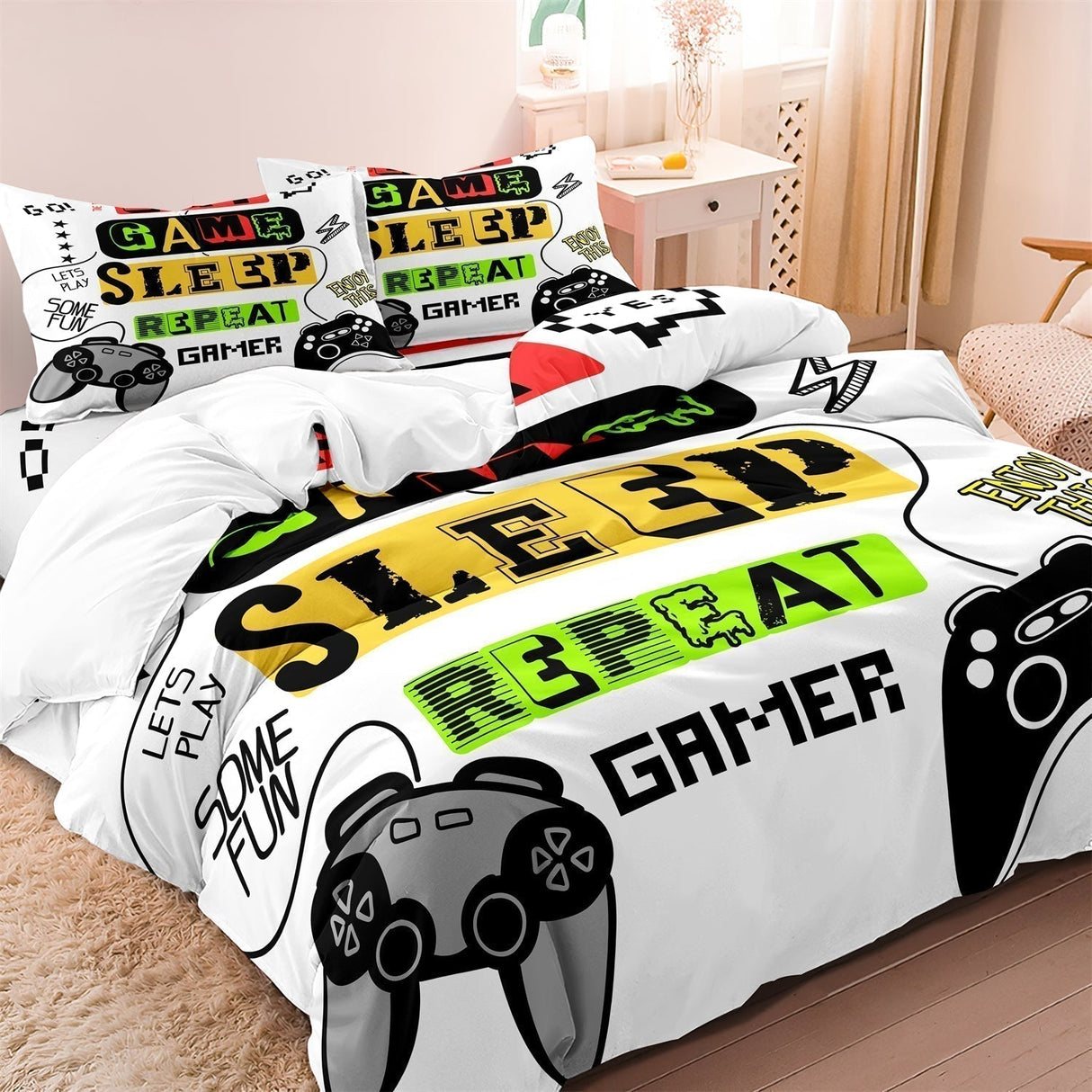 Gaming Duvet Cover Set  Console Controller Design - Product example