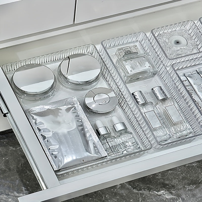 Drawer Organizer Set  Clear Acrylic Vanity Storage System - Product detail 5