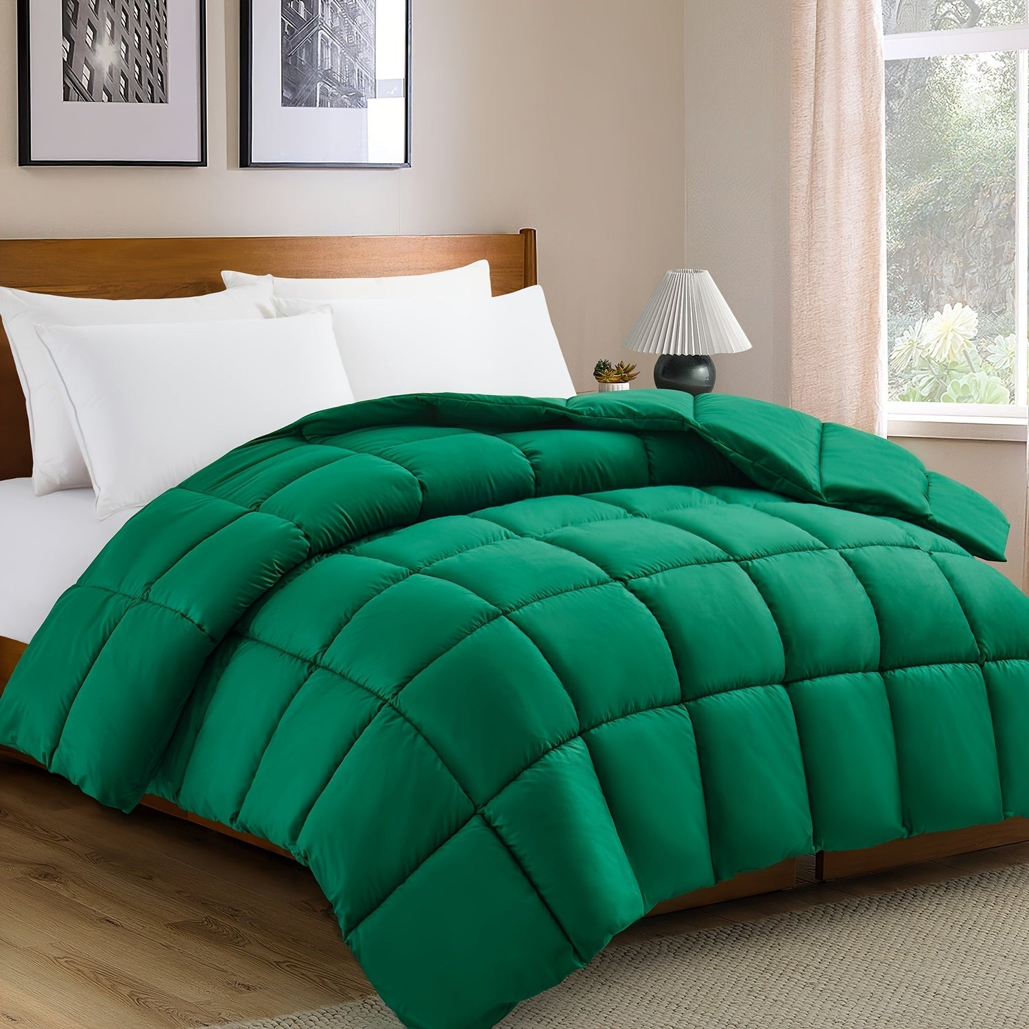 Lightweight Down Alternative Comforter  All-Season Square Quilted Design - Product detail 6