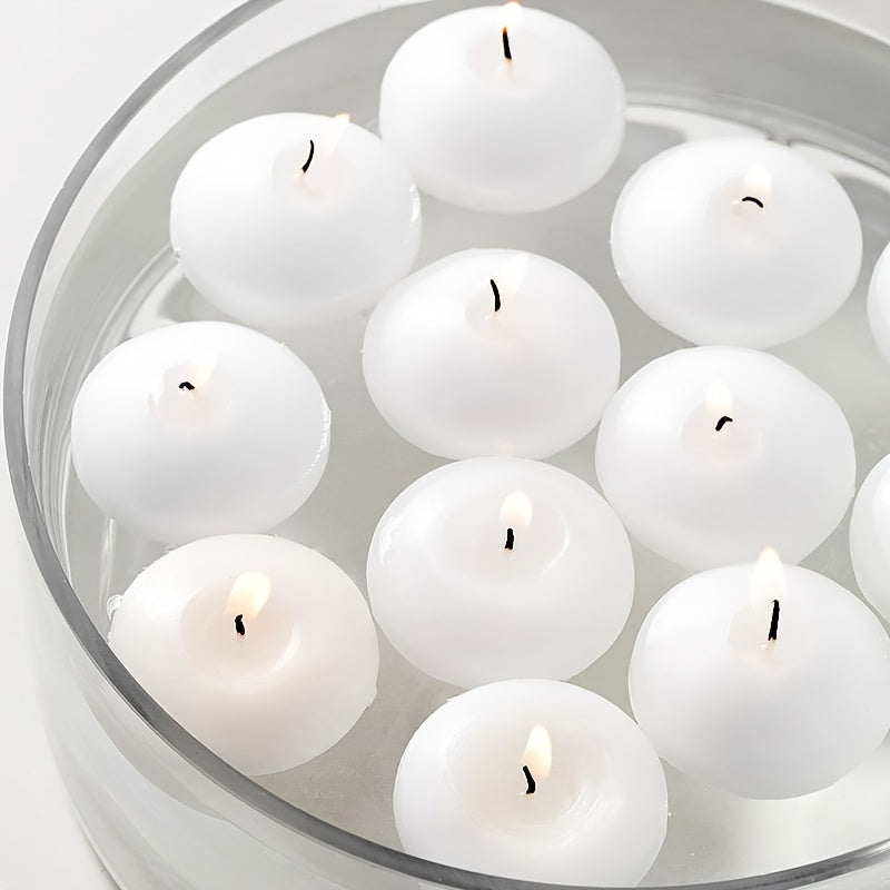 Floating Candles Set  Smokeless Paraffin Wax Design - Detailed view