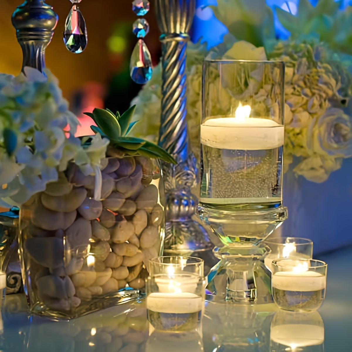 Floating Candles Set  Smokeless Paraffin Wax Design - Product detail 8