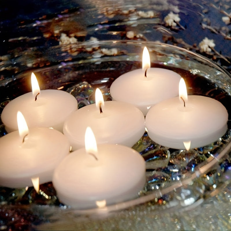 Floating Candles Set  Smokeless Paraffin Wax Design - Product example