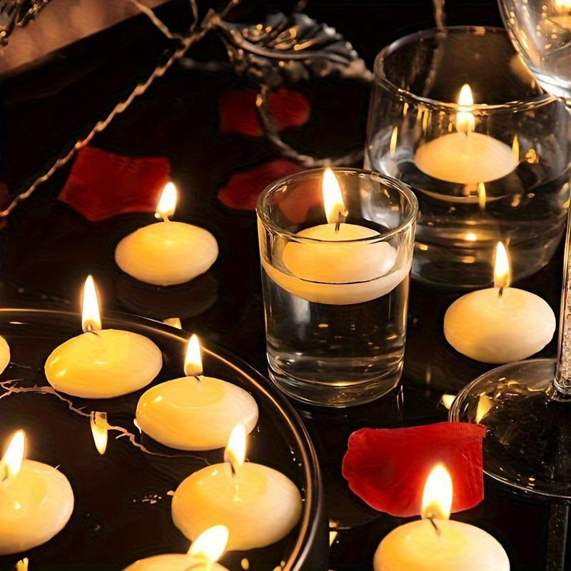 Floating Candles Set  Smokeless Paraffin Wax Design - Product detail 4