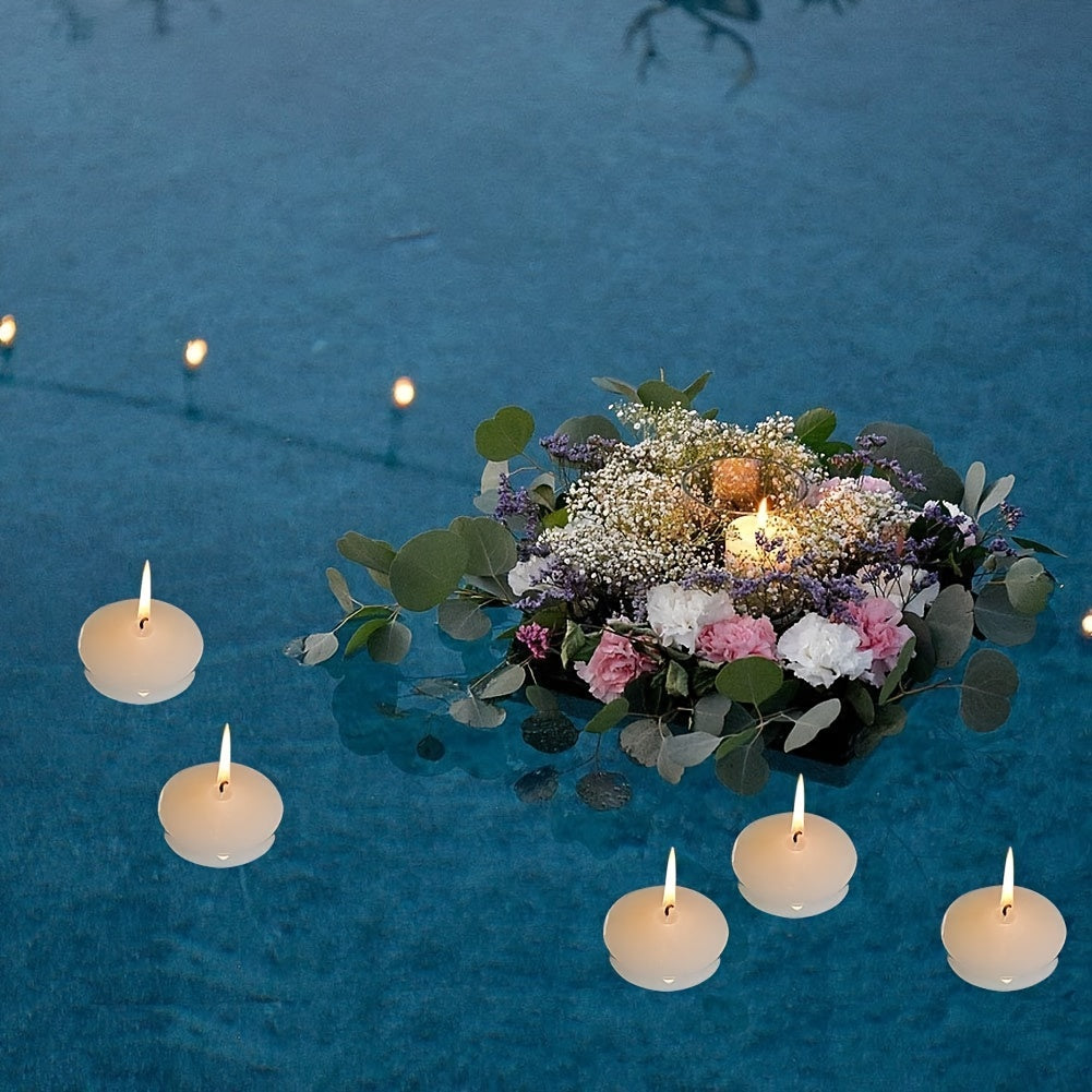 Floating Candles Set  Smokeless Paraffin Wax Design - Product detail 6
