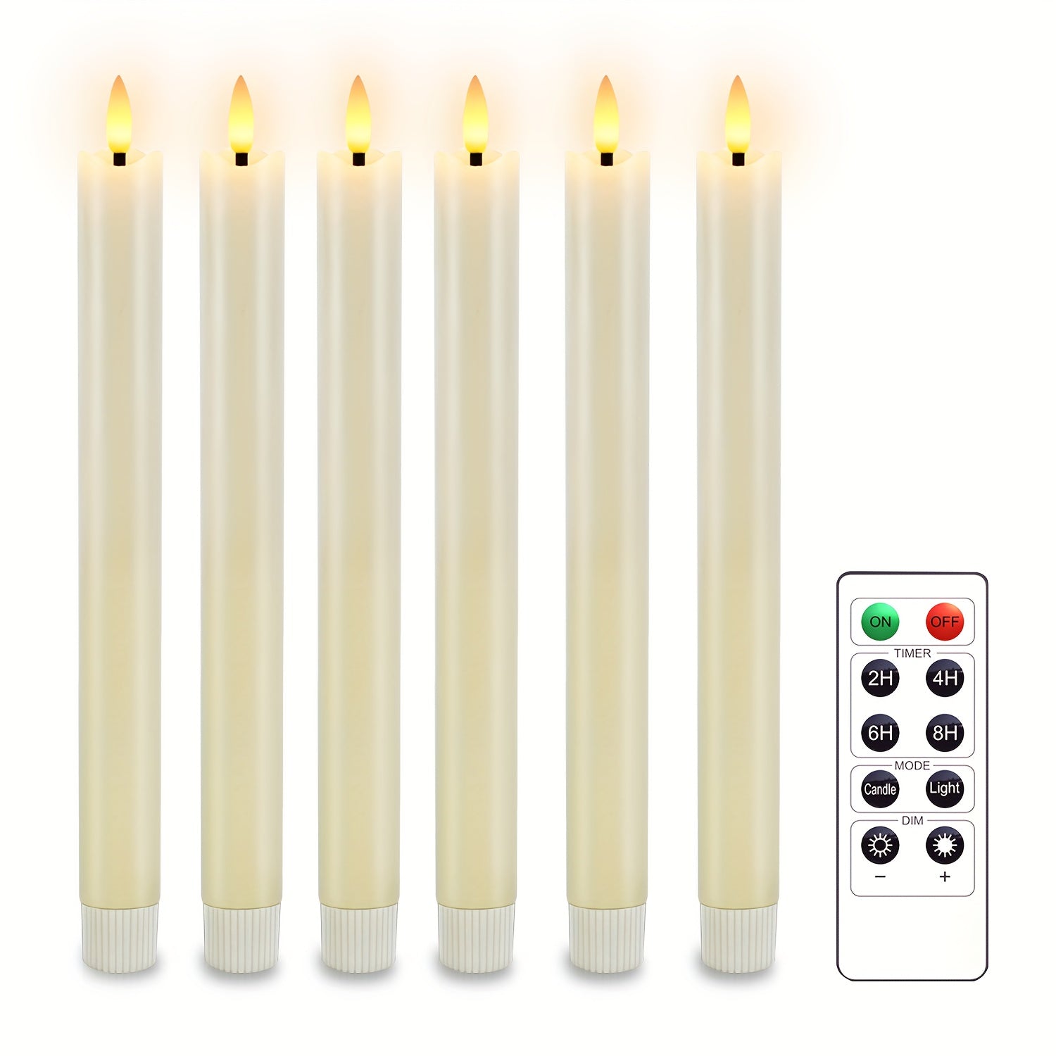 LED Taper Candles Set  Remote Control Flickering Flame Design - Product detail 9