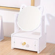 Cat Ear Vanity Mirror  360 Rotating Storage Organizer - Product detail 10