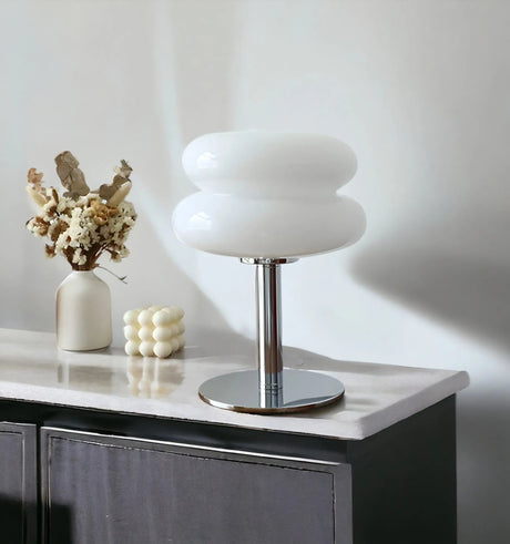 Modern Glass Table Lamp  Mushroom Dome Design - Product detail 6