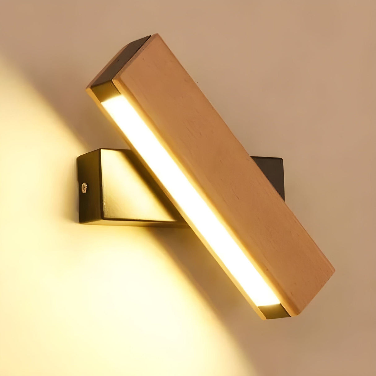 Modern LED Wall Light Adjustable Wooden Beam Design - Product detail 9