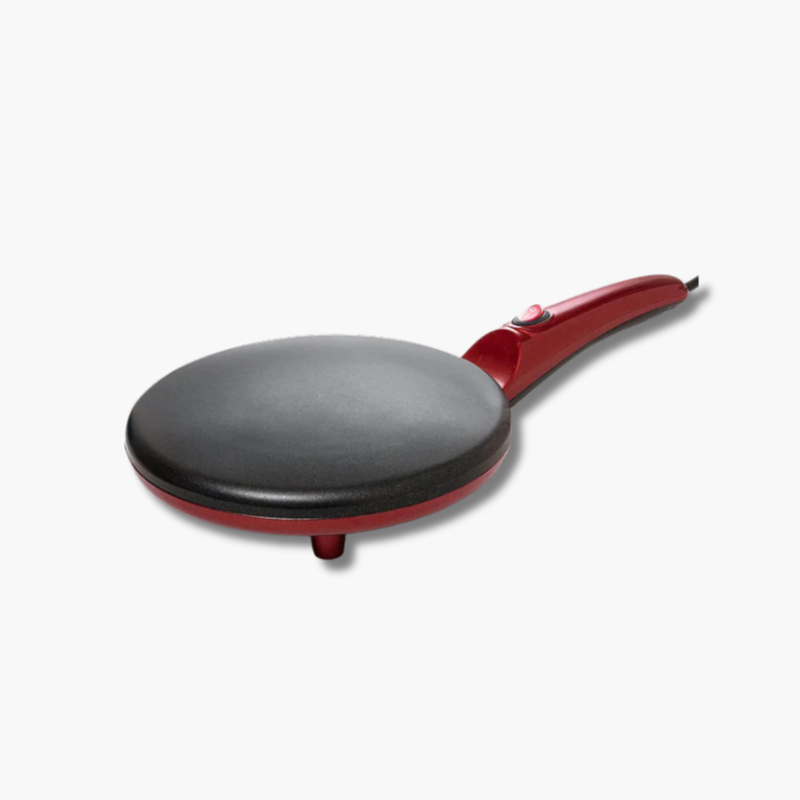 Electric Crepe Maker Non-Stick 20cm Pancake Pan with Temperature Control - Detailed view