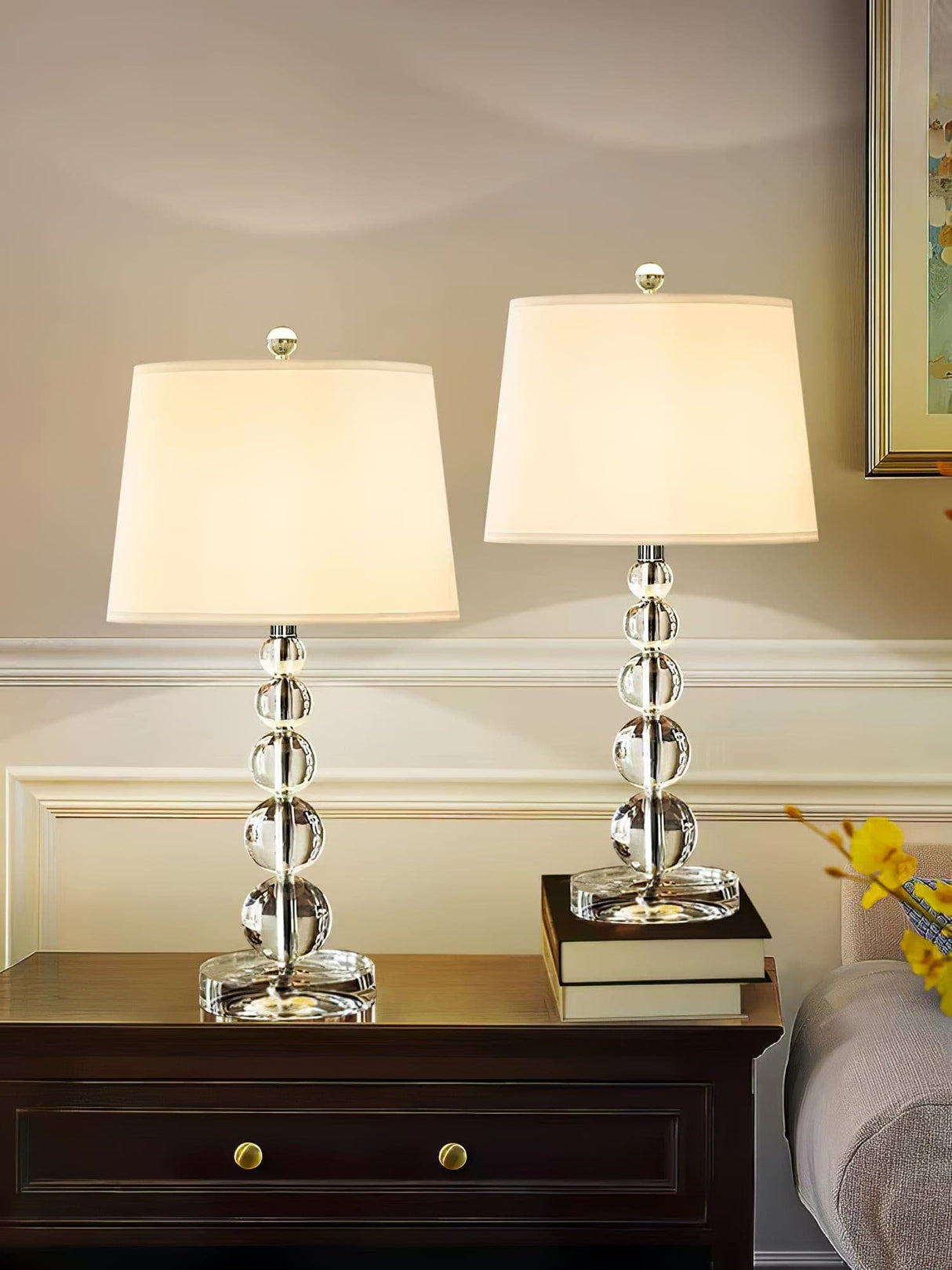 Crystal Table Lamp Stacked Globe Base Design - Product detail 11