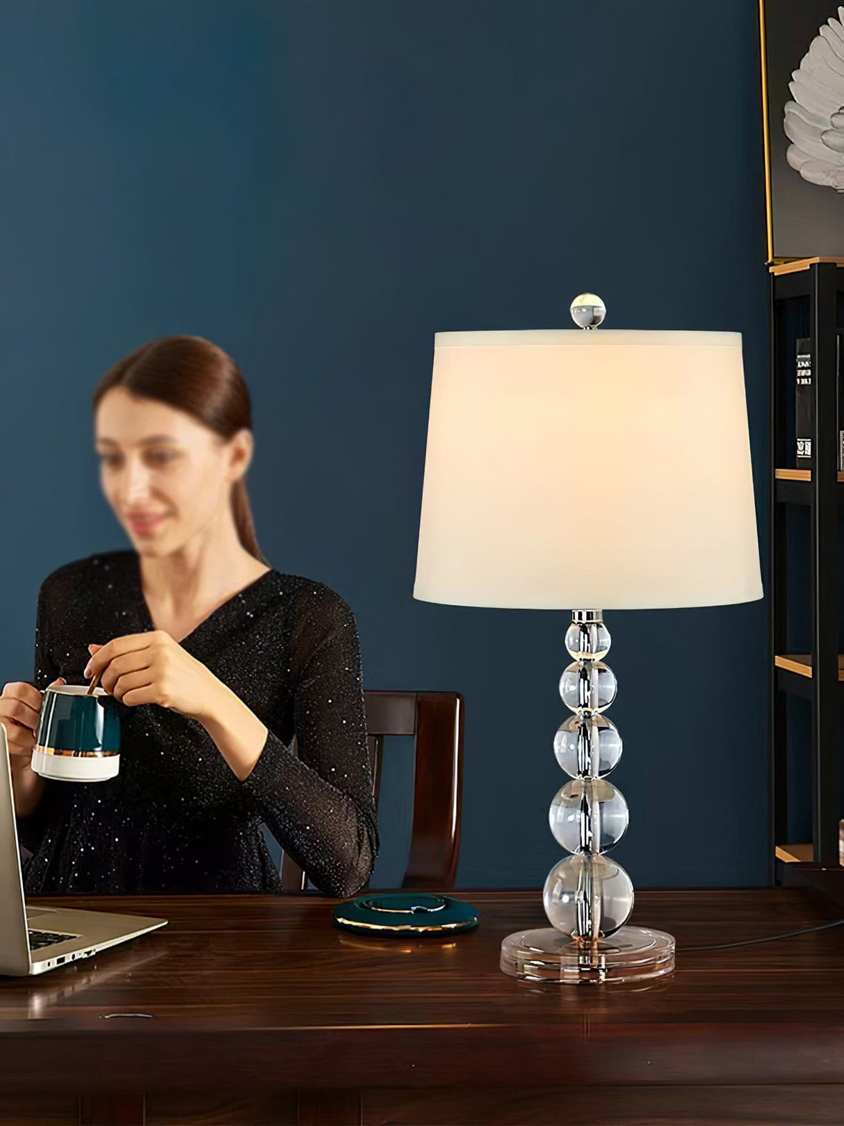 Crystal Table Lamp Stacked Globe Base Design - Product detail 14