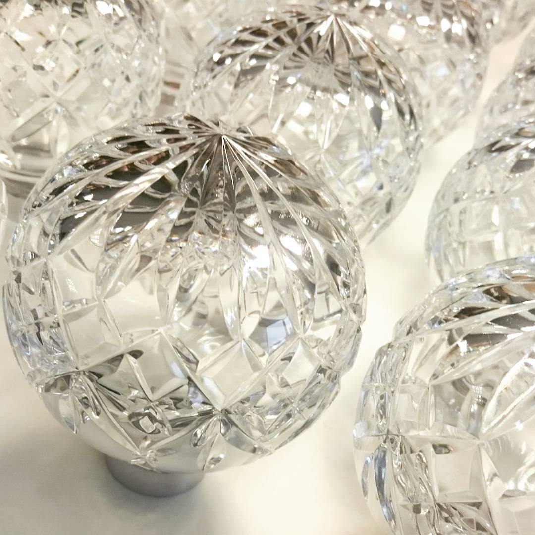 Crystal Table Lamp Brass Base with Cut Glass Shade - Product detail 16