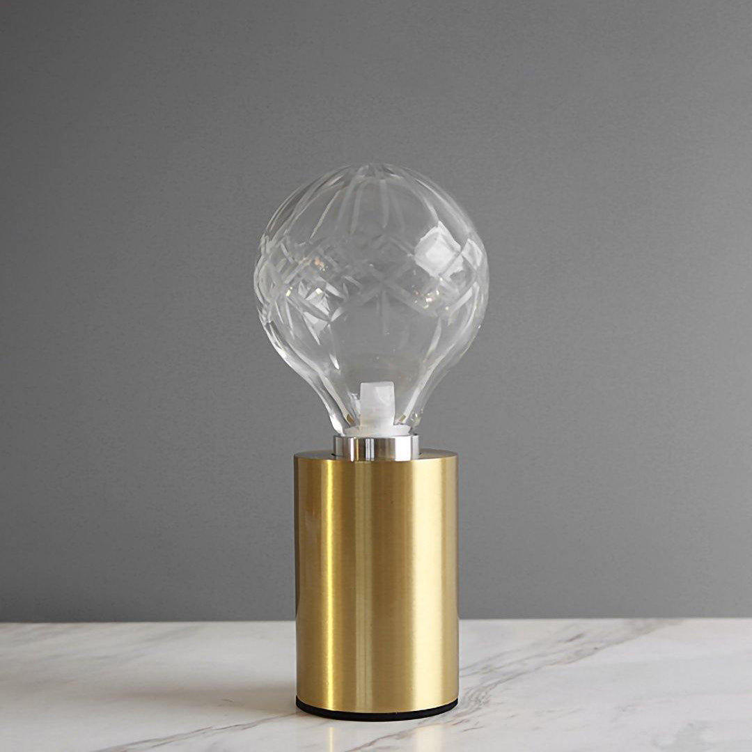 Crystal Table Lamp Brass Base with Cut Glass Shade - Product detail 19