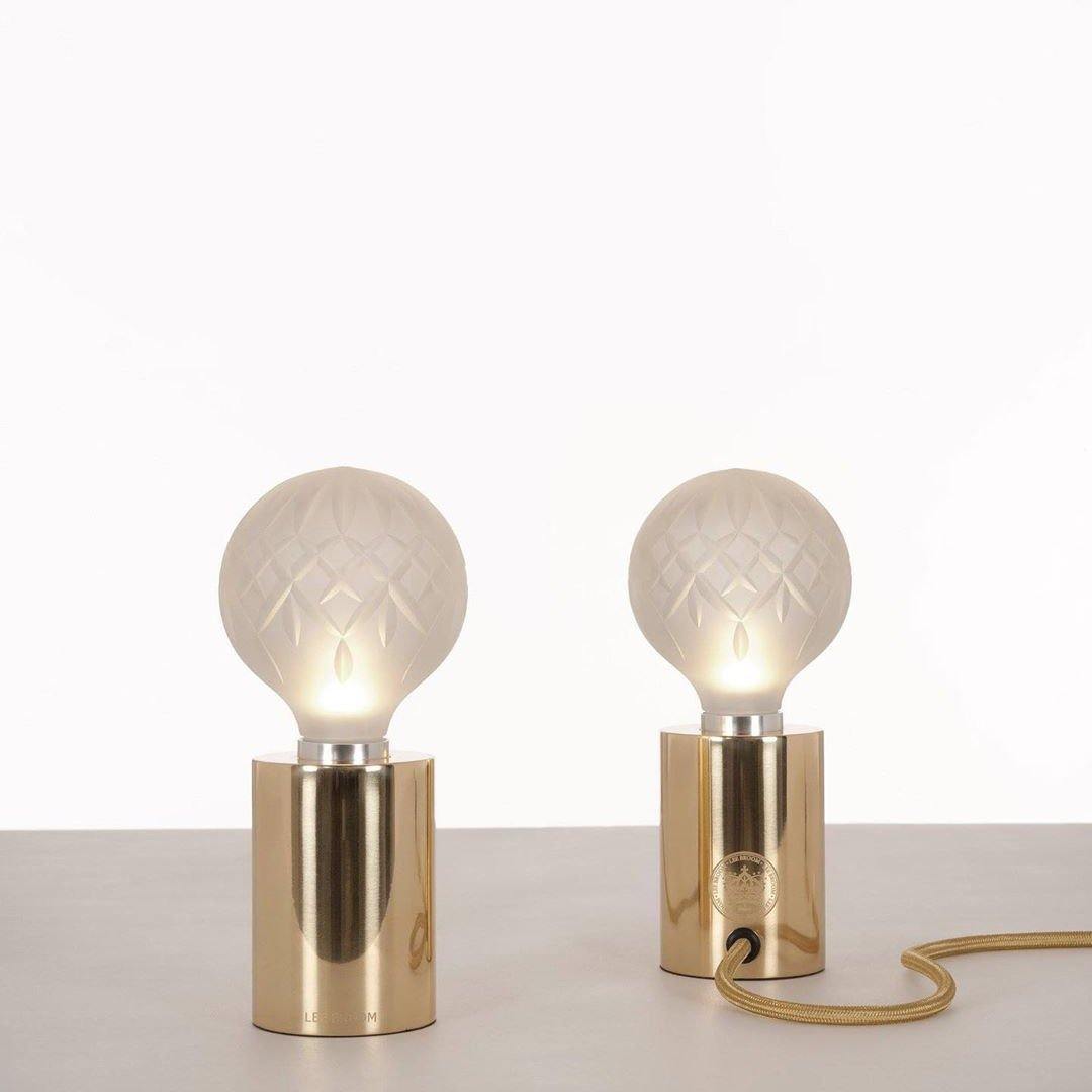 Crystal Table Lamp Brass Base with Cut Glass Shade - Product detail 22