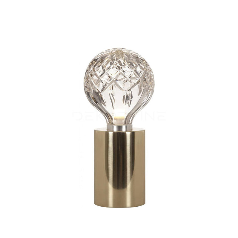 Crystal Table Lamp Brass Base with Cut Glass Shade - Product detail 23