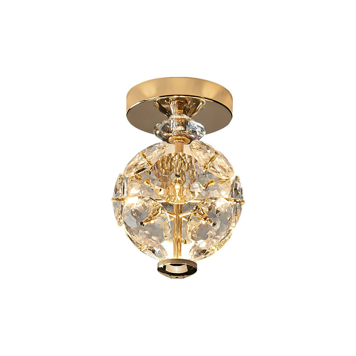 Crystal Sphere Ceiling Light Gold Frame Glass Globe Design - Product detail 14