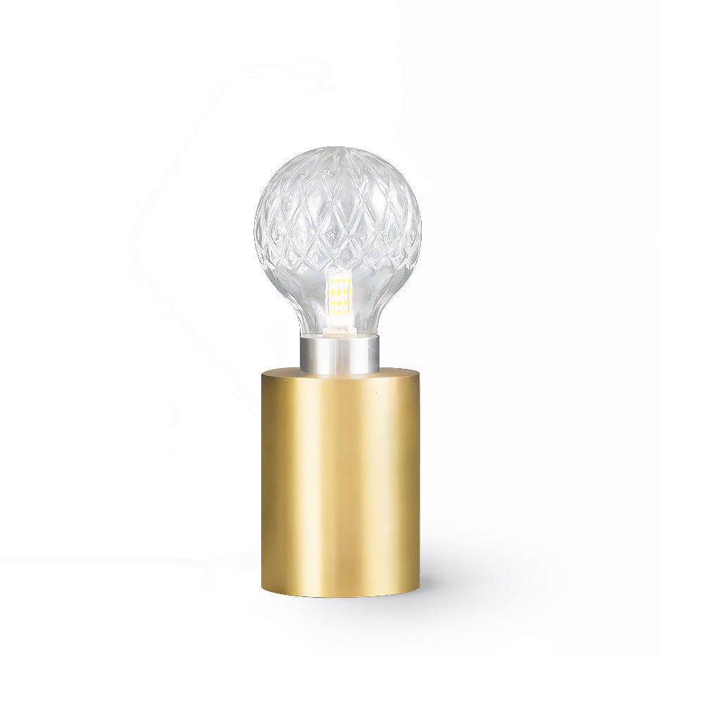 Crystal Table Lamp Brass Base with Cut Glass Shade - Product detail 24