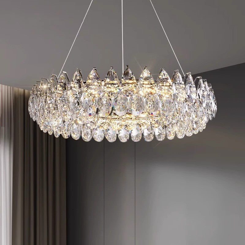 Crystal Ring Chandelier Luxury Glass Pendant Light - Product showcase