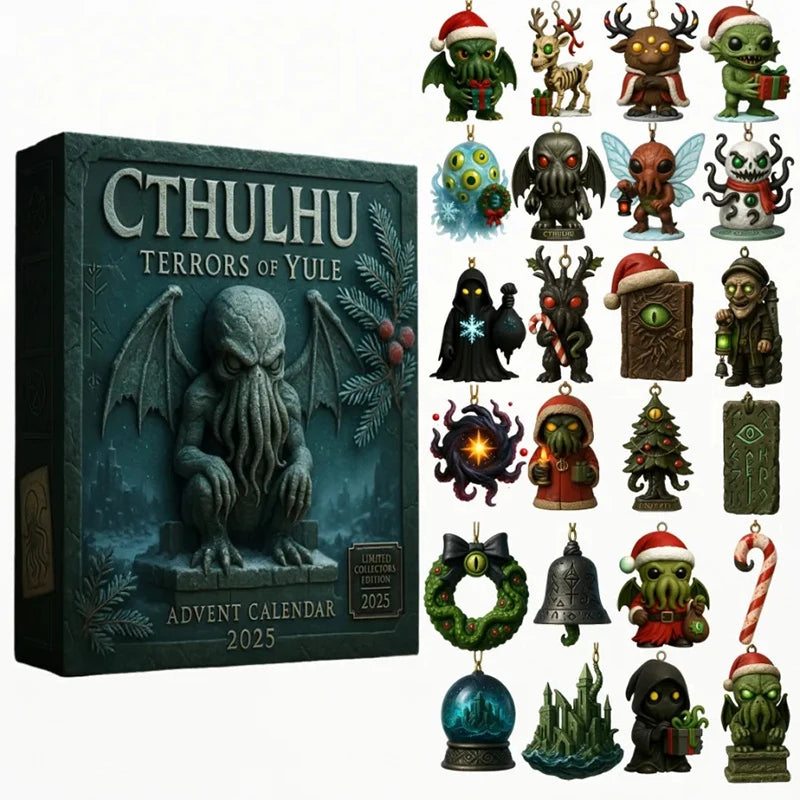 Cthulhu Horror Advent Calendar 24 Acrylic Christmas Ornaments - Product detail 4
