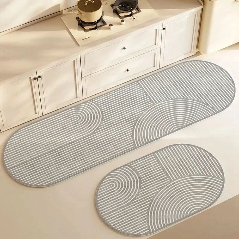 Striped Kitchen Mat Anti-Fatigue Ergonomic Design - Product detail 7