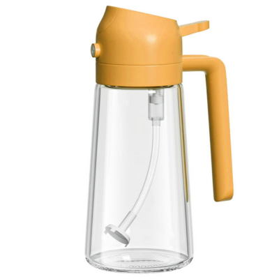 Glass Oil Spray Bottle 500ml 2-in-1 Cooking Dispenser - Product detail 11
