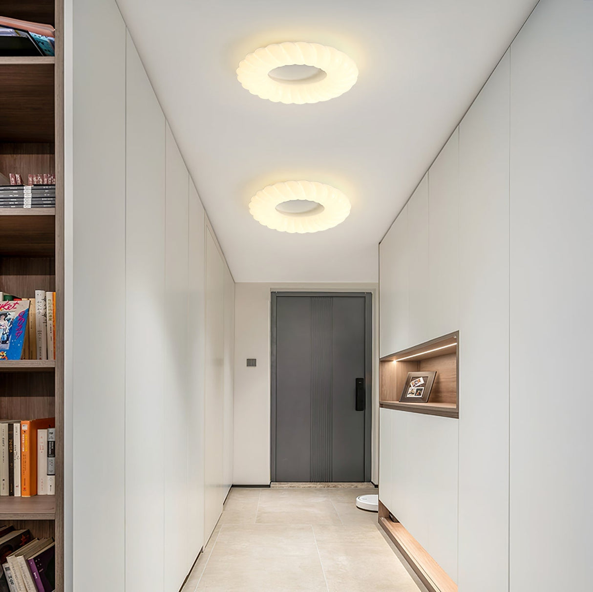 Modern Ceiling Light White Sculptural Donut Design - Product detail 7