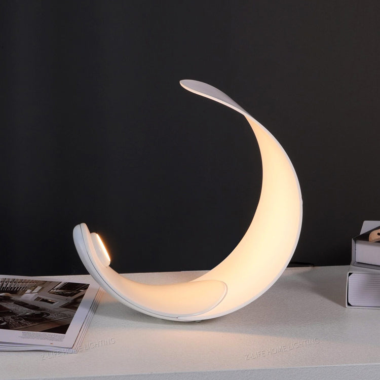 Modern Curl Table Lamp White Aluminum Design - Product detail 5